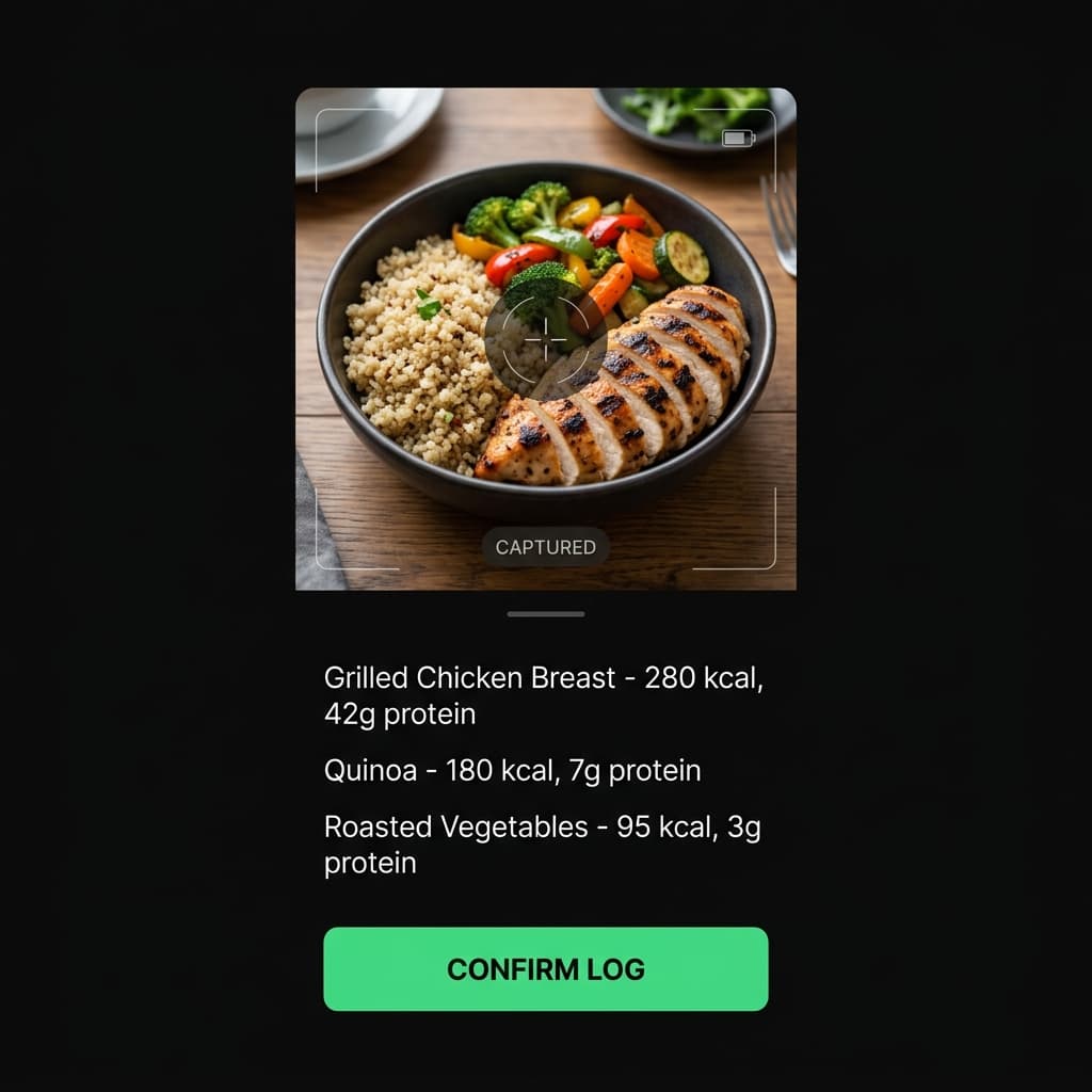 AI-powered food recognition and nutritional breakdown